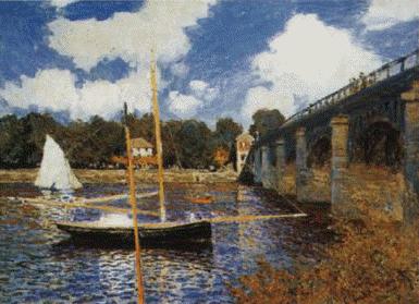 Claude Monet Bridge at Argenteuil France oil painting art